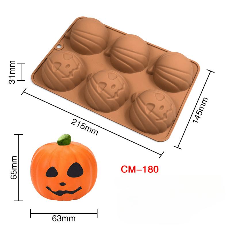 Halloween Pumpkin Wine Bottle Wine Core Chocolate Mold Fruit Candy Dessert Mold Vampire Teeth Silicone Mold