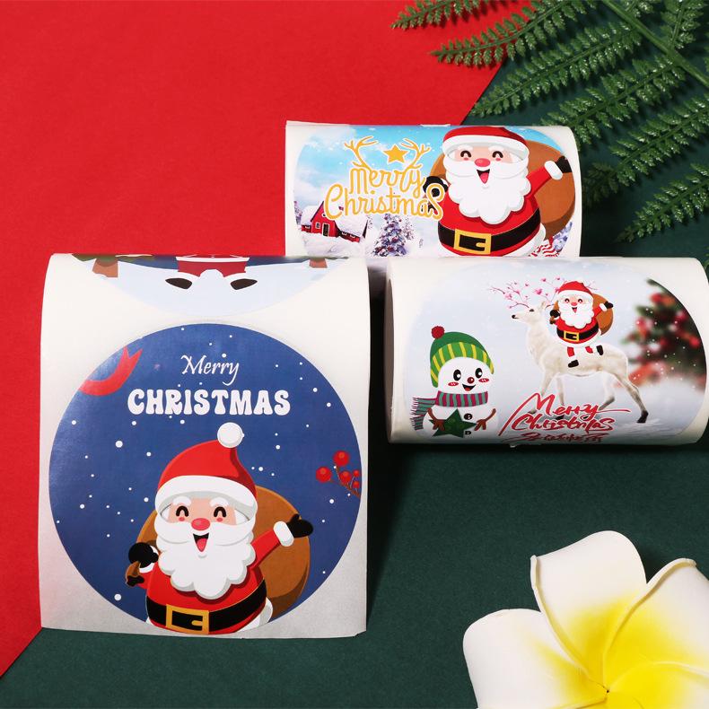 Santa Claus Christmas Sealing Stickers - Gift Wrap & Box Decoration