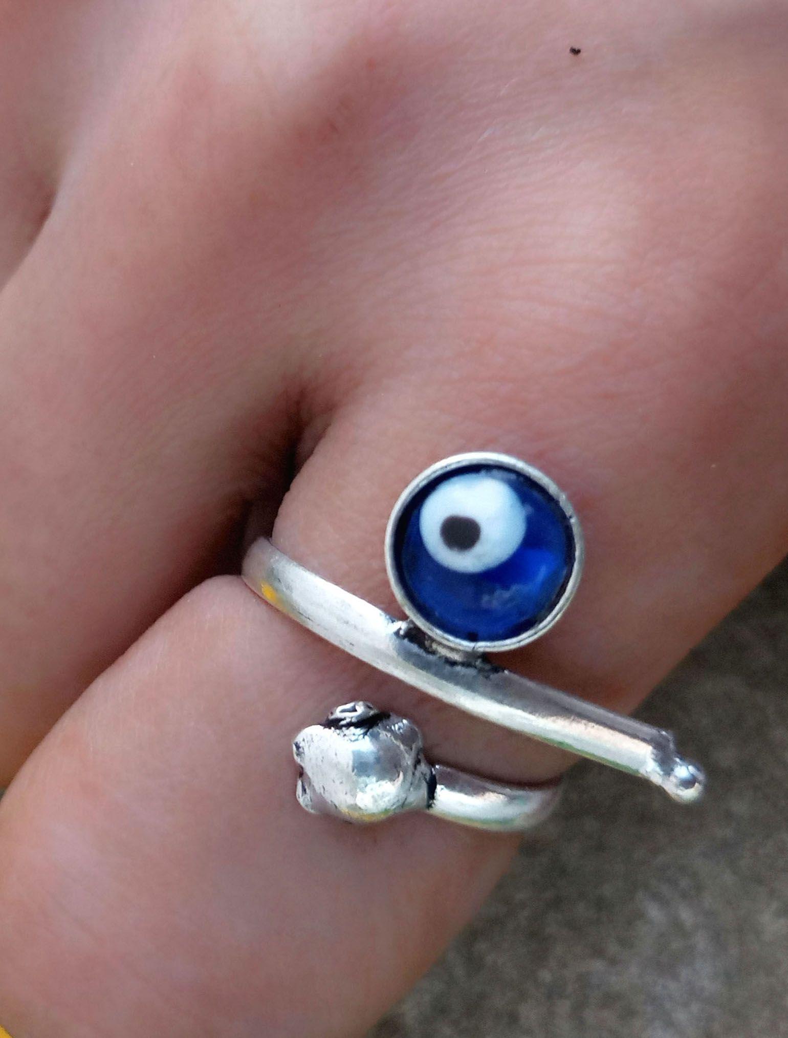 

Драгоценный камень сглаза 925 пробы с серебряным покрытием 1 шт. Кольцо chris-br190