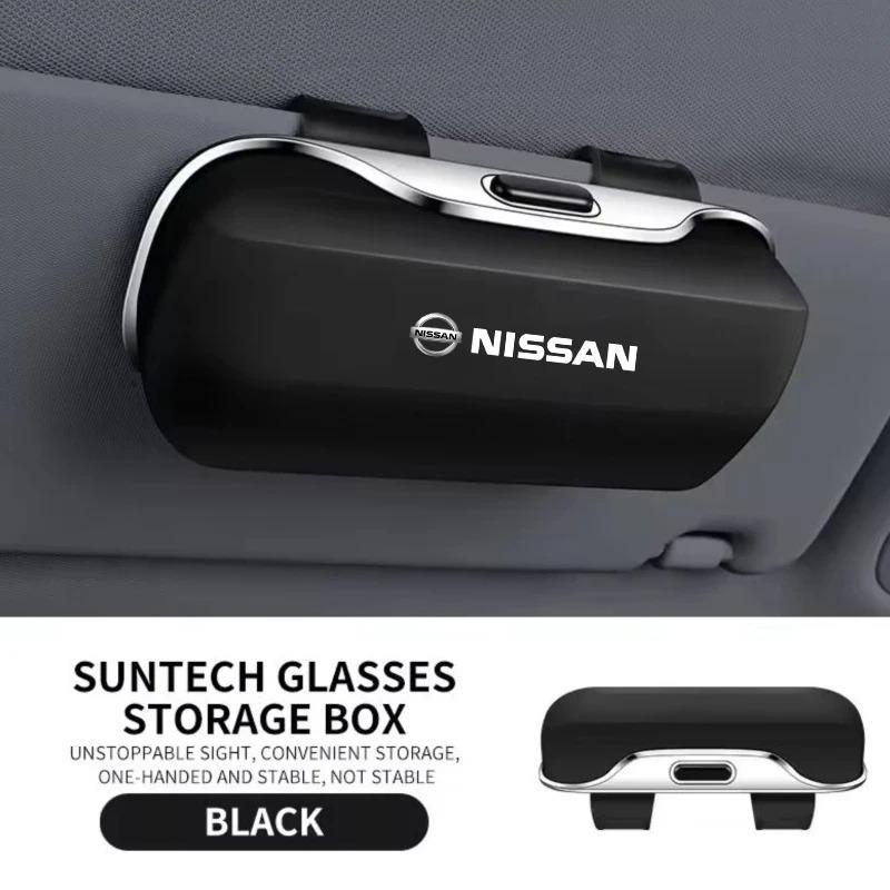 For Nissan Qashqai J11 J10 X-Trail Juke Almera Tiida Teana Car Visor Sunglasses car Glasses Case Glasses Holder Glasses Clip Box