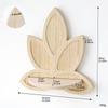 1 Supporto per Santuario a Forma di Loto Portafiori in Legno da Parete Rastrelliera per Stoccaggio e Esposizione