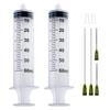 TOUFEIYUAN 2 Pieces 60ml Plastic Syringe, Screw Top Syringe, with