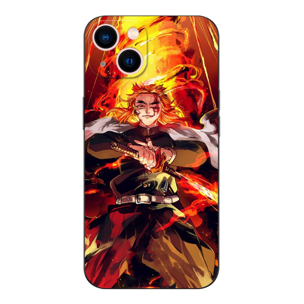 Schwarze TPU-Hülle für Xiaomi mi 11i 5G Redmi Note 11 11S 11T Pro PLUS 4G 5G Hülle Rengoku Kyoujurou