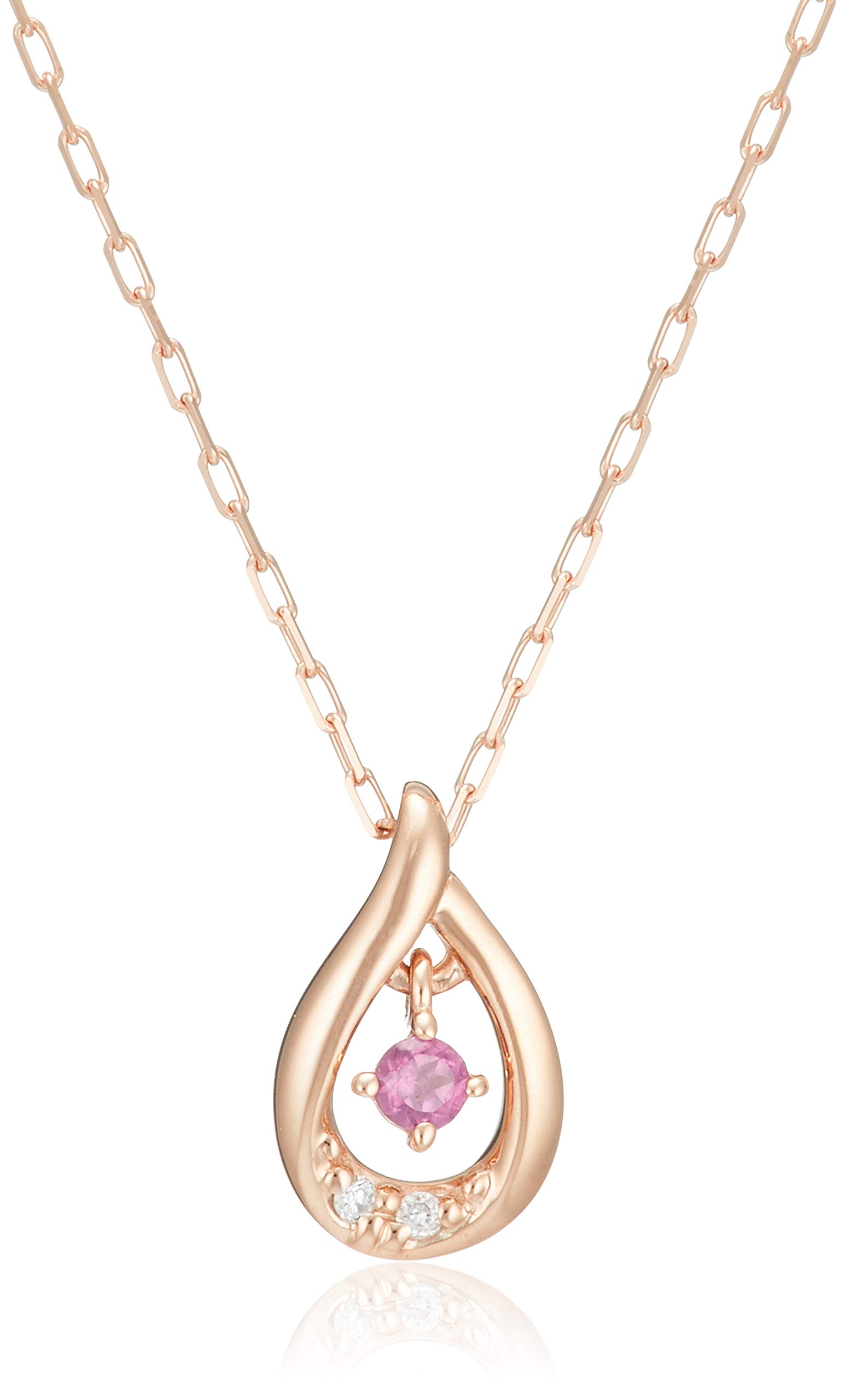 

Намисто з каменю народження січня K10 з рожевого золота [Yondo Sea] 11181-612-3105-00-00 для жінок