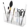 NIUBEE Grande Capacité Stylo 4 Rangement Transparent pour Stylos et Cosmétiques Rangement de Bureau pour Maquillage et Support Transparent, Compartiments, Acrylique, Support, Boîte, Papeterie,