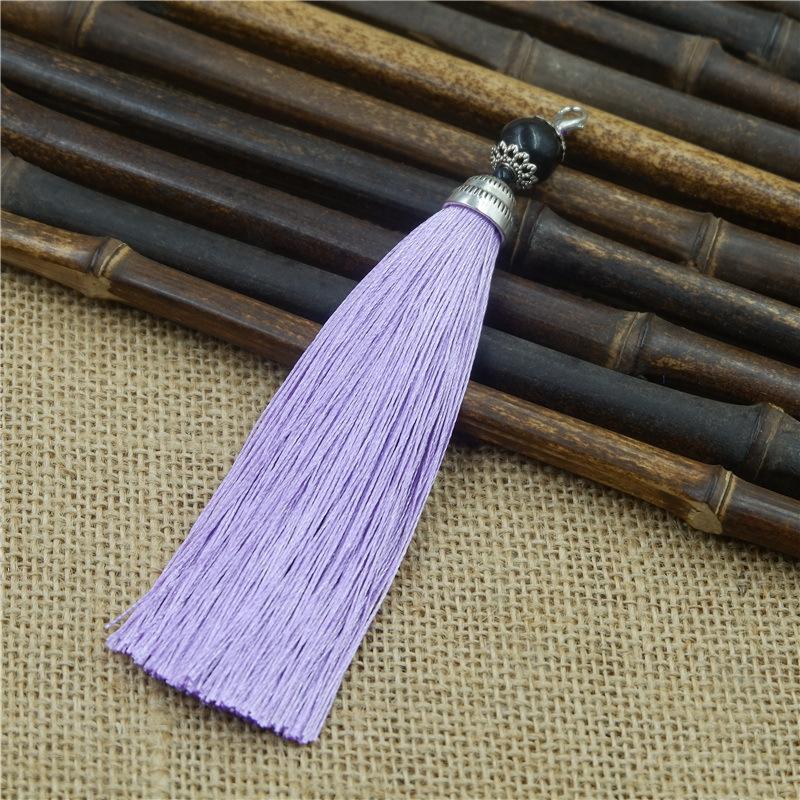 Tassel Ear With Hat Diy Handmade Ear Pendant High-End Lobster Buckle Tassel Ear Pendant