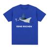 Eene Rochen Funny Shark Smoking Humor Graphic T Shirts Unisexs Clothing Oversized Cotton Short Sleeve TShirts Harajuku Streetwear