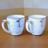 Mug Pair Present Gift Box Stylish Arita Ware Waltz Comes in a Cosmetic Box Gift Wrapped Made in Japan