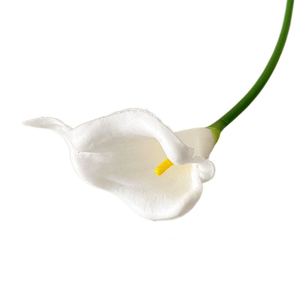 

PU Artificial Flower White Fake Flower Photography Props Artificial Calla Lilies Home Decoration Style 1