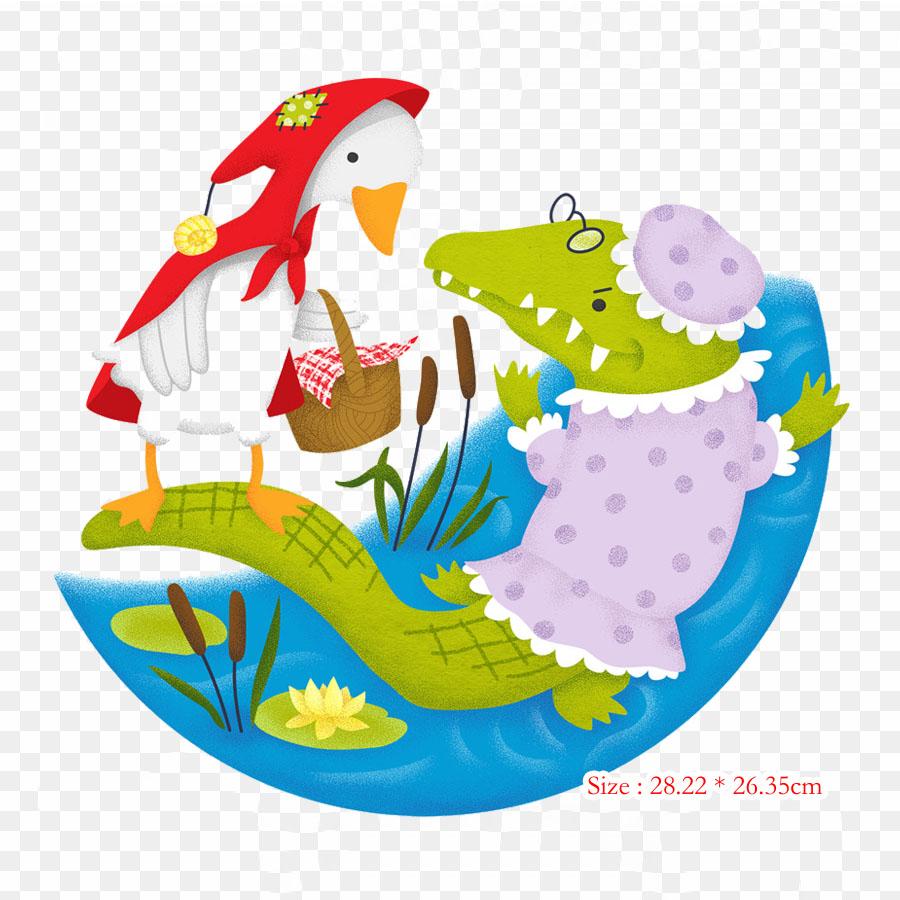 little red riding hood big bad little red riding hood Iron On Patches For Clothing Applique Stickers On Clothes Heat-Sensitive Custom Patch