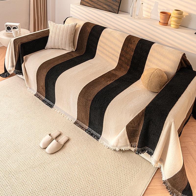 Ins High-end Modern Nordic Sofa Cover Cloth Chenille Sofa Towel Slipcover Anti-cat Scratch Sofa Cover Universal for All Seasons