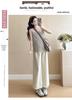 Maternity Petite Striped French Long Sleeve Shirt Set - High-End Spring/Summer Design