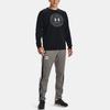 Under Armour Rival Alma Mater Logo Embroidered Fleece Crewneck Sweatshirt Men Sweatshirt Black 1366298-001