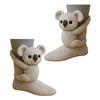 Knitted Animal Socks Warm Floor Socks with Cute Animal Dolls Indoor Winter Socks