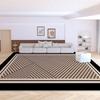 Contemporary Velvet Loop Rug - Water, Stain, and Dust Resistant for Living Room, Coffee Table, Bedroom, or Study