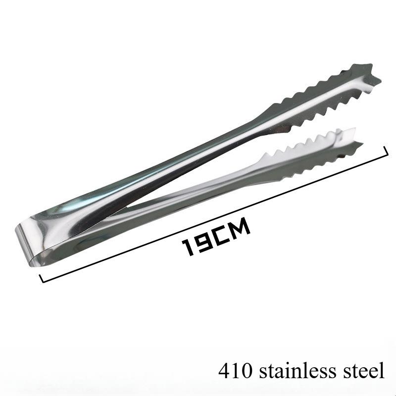 Stainless Steel Ice Clip for Ice Cube Clip Stainless Steel Food Clip with Magnetic Ice Clip Barbecue Clip