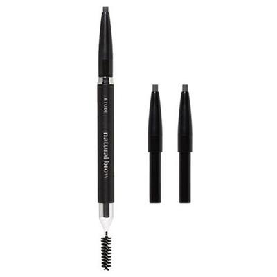 Natural Brow Auto Pencil 0.18g + Refill 2p Set, No. 2 Stone Gray, 1 Set