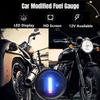 Universal 2" 52mm Car Motorcycle Fuel Level Gauge 12V LED Fuel Level Meter Gauge Fuel Level Sensor Alloy Car Styling