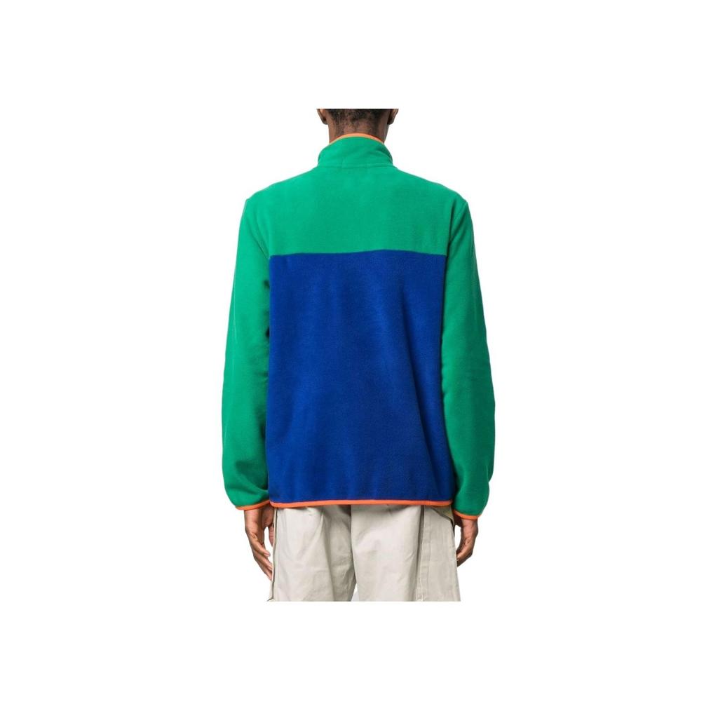 Polo Ralph Lauren SS23 Color Block Button-Up Collar Sweatshirt Men Sweatshirt Green 710901564-001