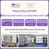 Butterfly Neck Support Pearl Memory Foam Pillow - Slow Rebound, Non-Collapsing, with Pillowcase