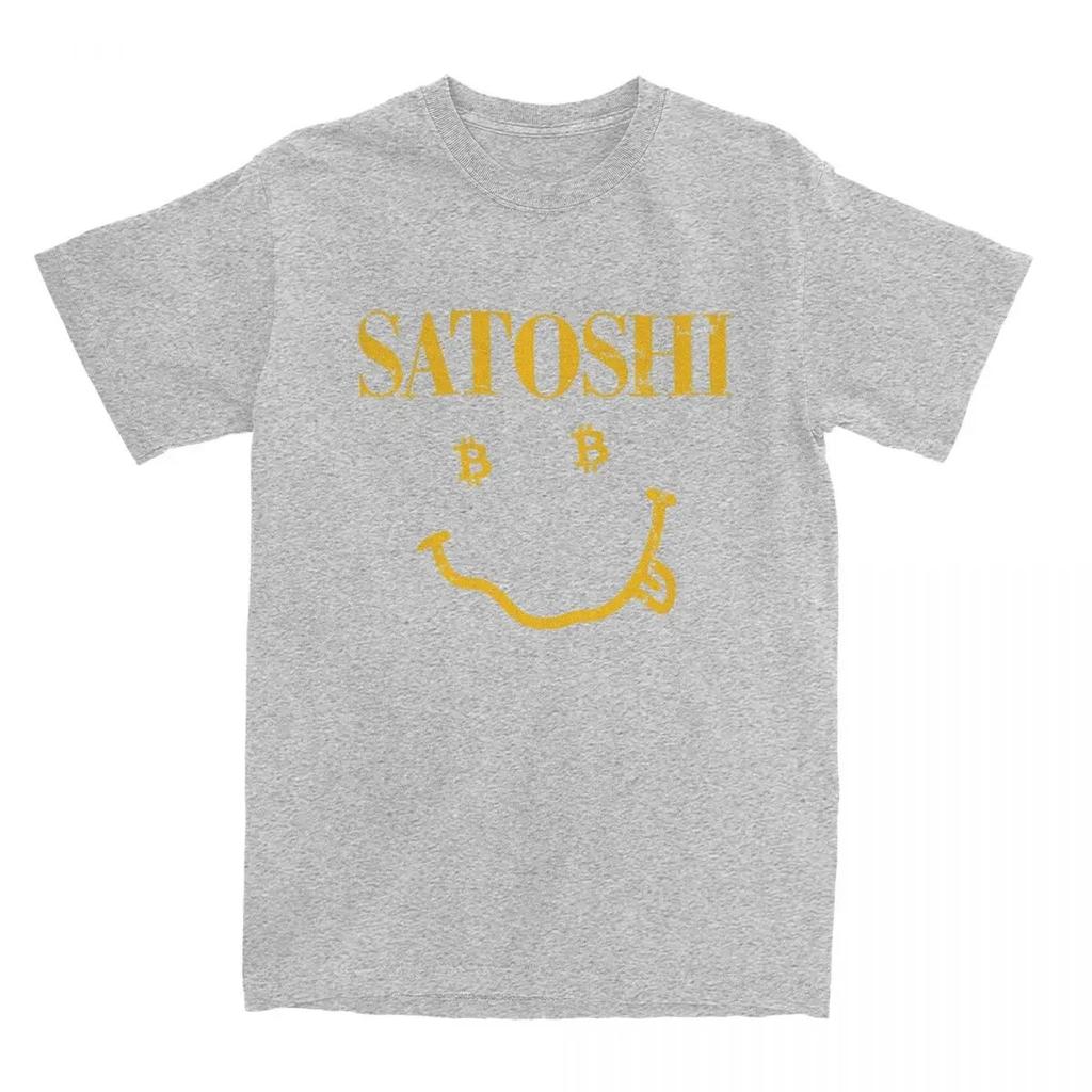 Man T Shirt Yellow Blockchian Bitcoin Satoshi T Shirts Harajuku Funny Summer Tee Shirt Y2K Funny Oversized high quality soft tee