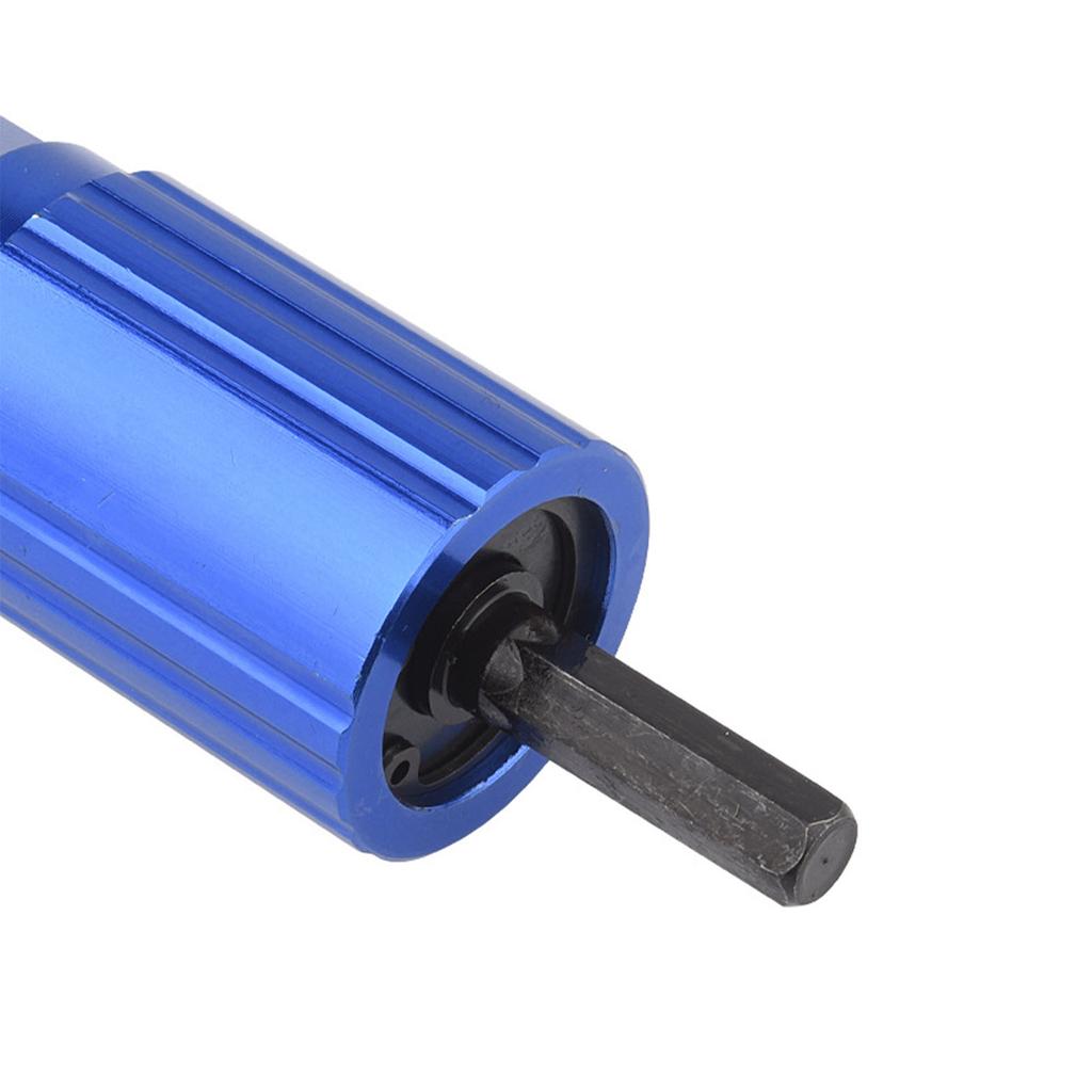 Electric Rivet Gun Adapter Aluminum Casting Housing Non-slip Handle for Cordless Drill Electric Riveting Riveter Insert