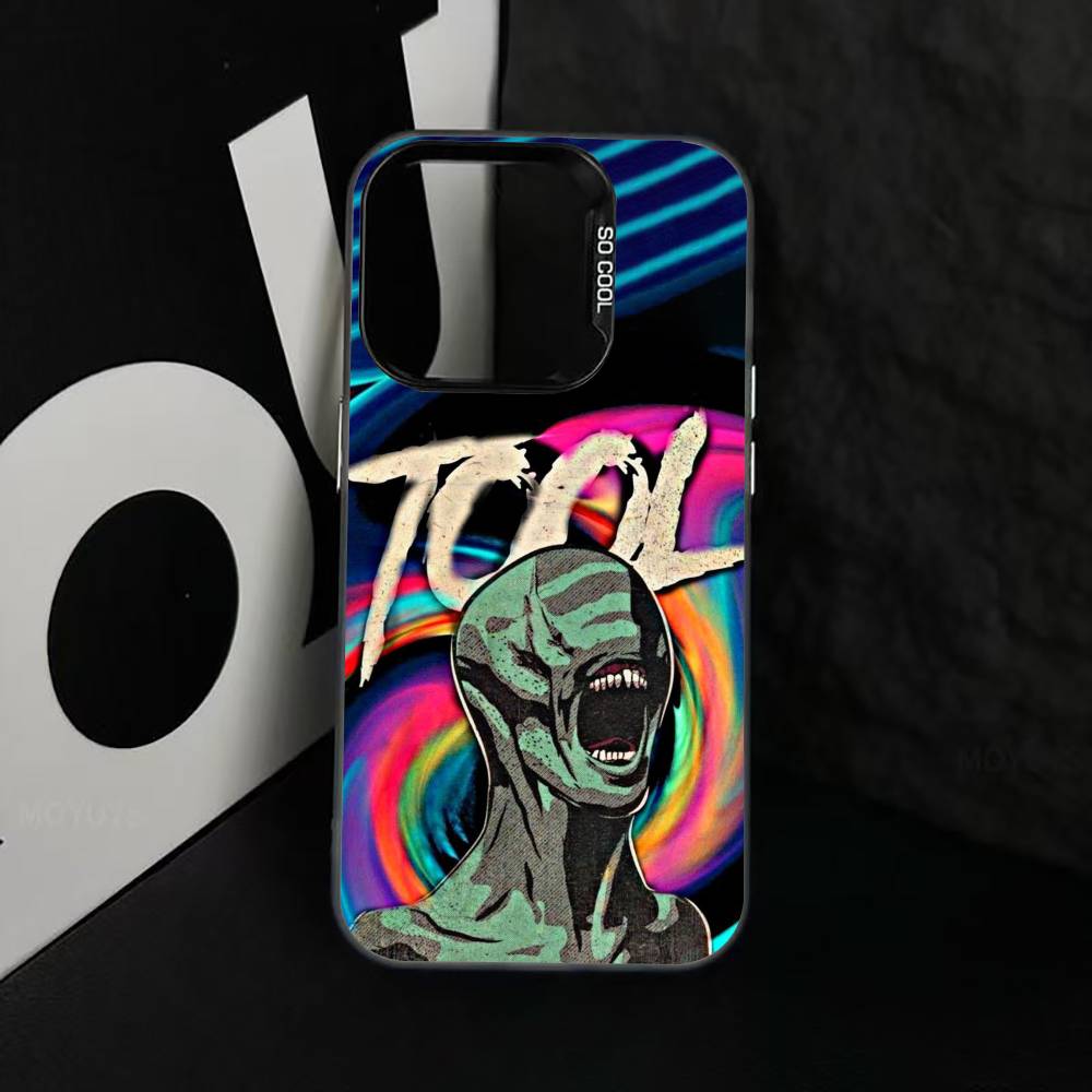 Music T-Tool B-Band R-Rock Phone Case For iPhone 17,16,15,14,13,12,11 Plus,Pro Max,XS,Colorful Silver Phone case Funda Cover