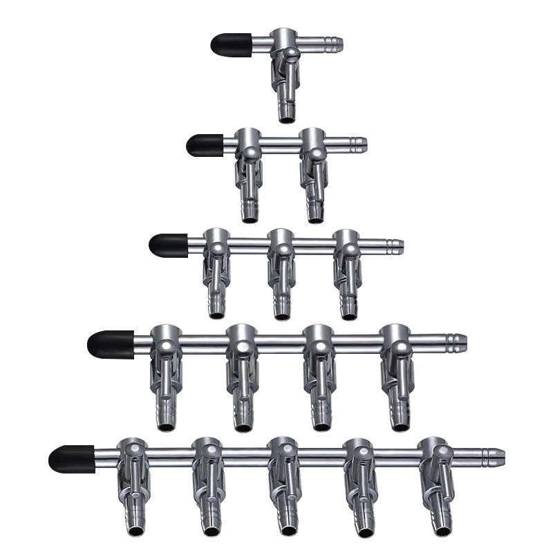 Stainless Steel Aquarium Air Regulating Valve with Oxygen Pump and Air Pipe