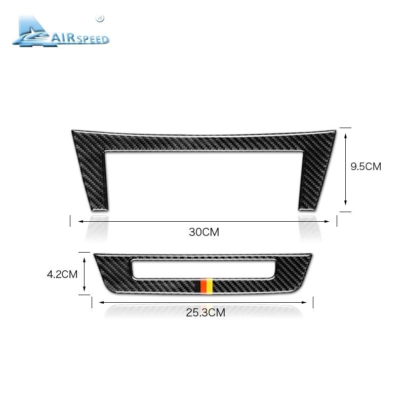 Airspeed for Mercedes Benz C Class W204 Accessories 2010-2013 Carbon Fiber Car Interior Center Console Panel Cover Trim