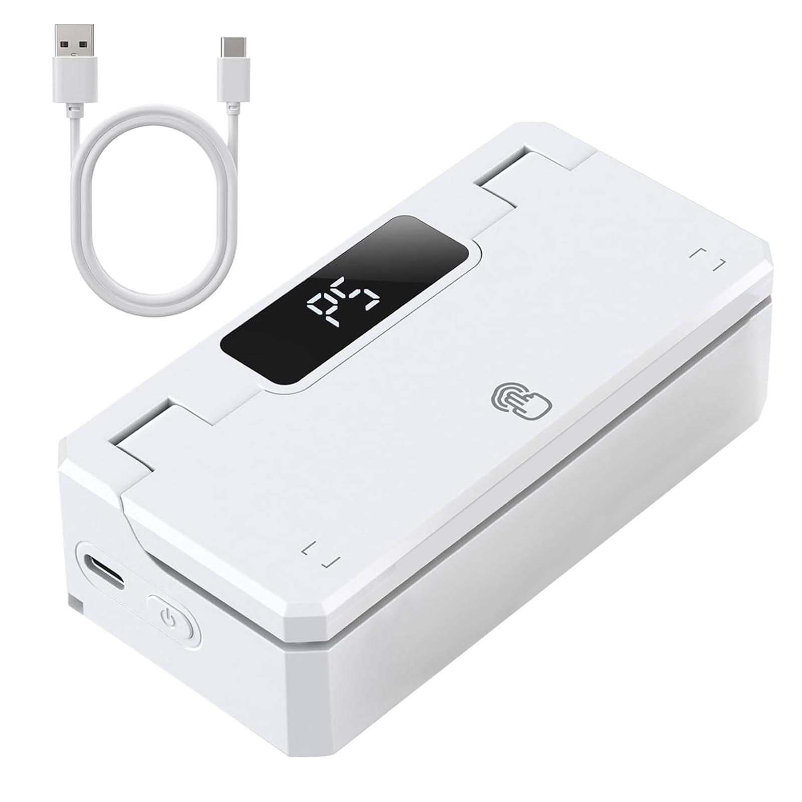 

Многофункциональный запайщик пакетов с чипами с резаком, запайщик пакетов, устройство для термозапайки, текстура ABS, подходит для дома и путешествий белый