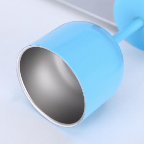 4 Oz Goblet Stainless Steel Compact Thermal Goblet with Straw And Lid Multi-purpose