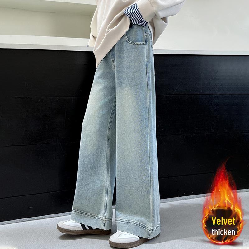 Girls' 2025 Autumn/Winter POLO-Style Two-Piece Sweatshirt for Middle Schoolers