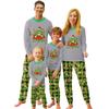 Parent-child Christmas Print Home Suit Long-sleeved Top And Pants
