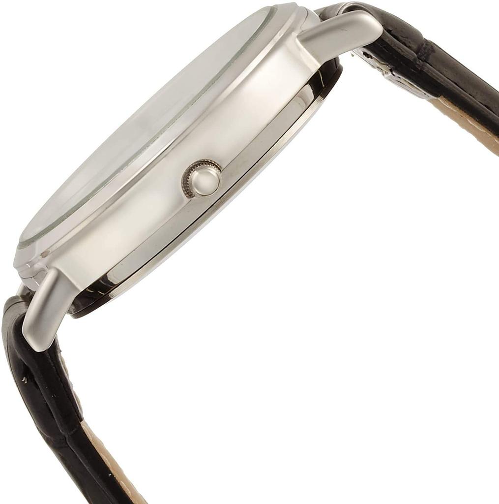 Citizen Analog Date Leather White Q&Q Men's Watch, Waterproof, Display, Strap, D020-304,