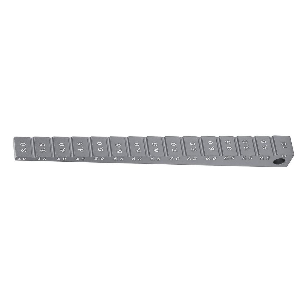 Chassis Ride Height Gauge Aluminum Alloy 3‑10mm Rc Car Droop Gauge Accessories for 1 10 RC Drift Car Titanium