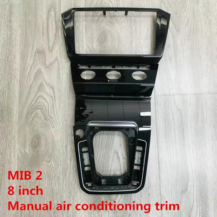 For Volkswagen VW Passat B8 CD Plates Air Conditioning Switch Plates Piano Paint Black