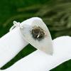 Prehnite Rough Stone 925 Silver Wife Artisan Wedding Trendy Bezel New Pendant