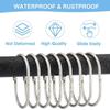 12 Pcs Glide Smoothly Oval Shower Hooks Rust Proof Shower Curtain Rod Hangers  Shower