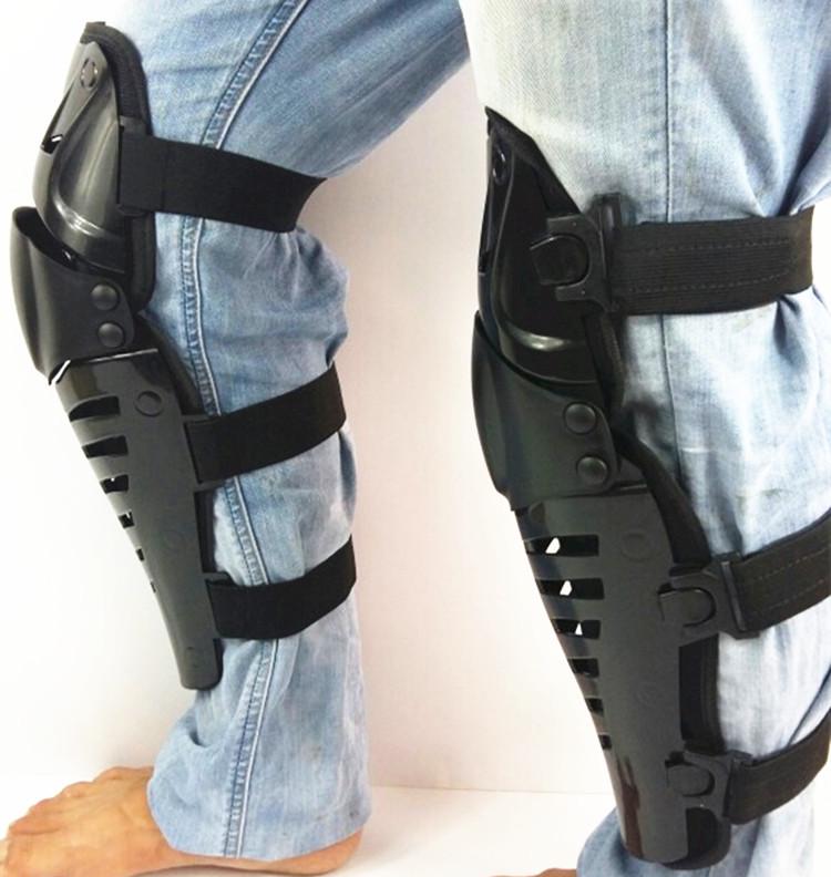 SX024 Off-road Motorcycle Shin & Knee Guards - Anti-fall & Collision Protection with Movable Joints