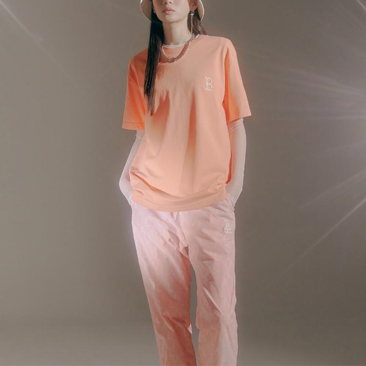 New MLB Set-in Sleeve T-Shirt Unisex Pink 31TS03131-43P