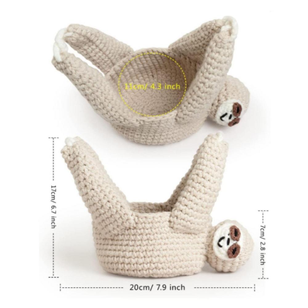 Animal Plant Holder Sloth Crochet Plant Hanger For Succulent Pot Plant Hanger Macrame Crochet Planter Macrame Planter Supplies