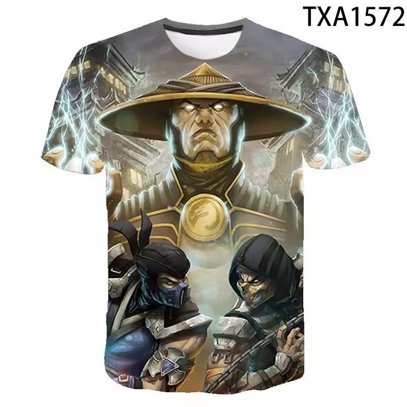 Mortal Kombat 3D T Shirt Men T-Shirt Fighting Game Streetwear Short Sleeve Men Summer Casual Cool Tee Tops