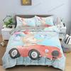 3D Cartoon Pattern DuvetQuilt Cover Cozy Soft Bedding Set for Children Kids Bedroom Decor Bedclothes Queen Twin Single