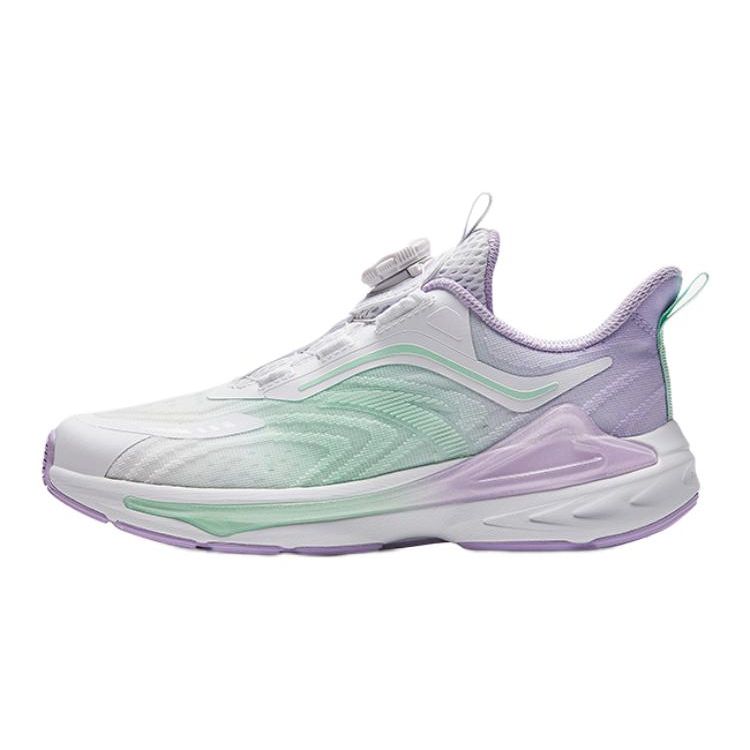 

Anta Kids Cloud Swallow Non-Slip Low-Top Running Shoes Kids sneaker White Purple Green 322335506-2 37