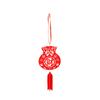 20Pcs/Pack Festival Party Decor Scene Layout Supplies Red Lanterns Mini Flocking Chinese New Year Bonsai DIY New Year Pendant