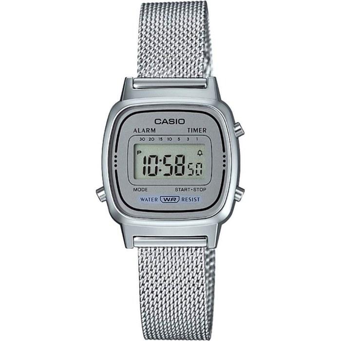 CASIO Standard Women s Quartz Digital Metal Mesh Silver Gray LA670WEM-7