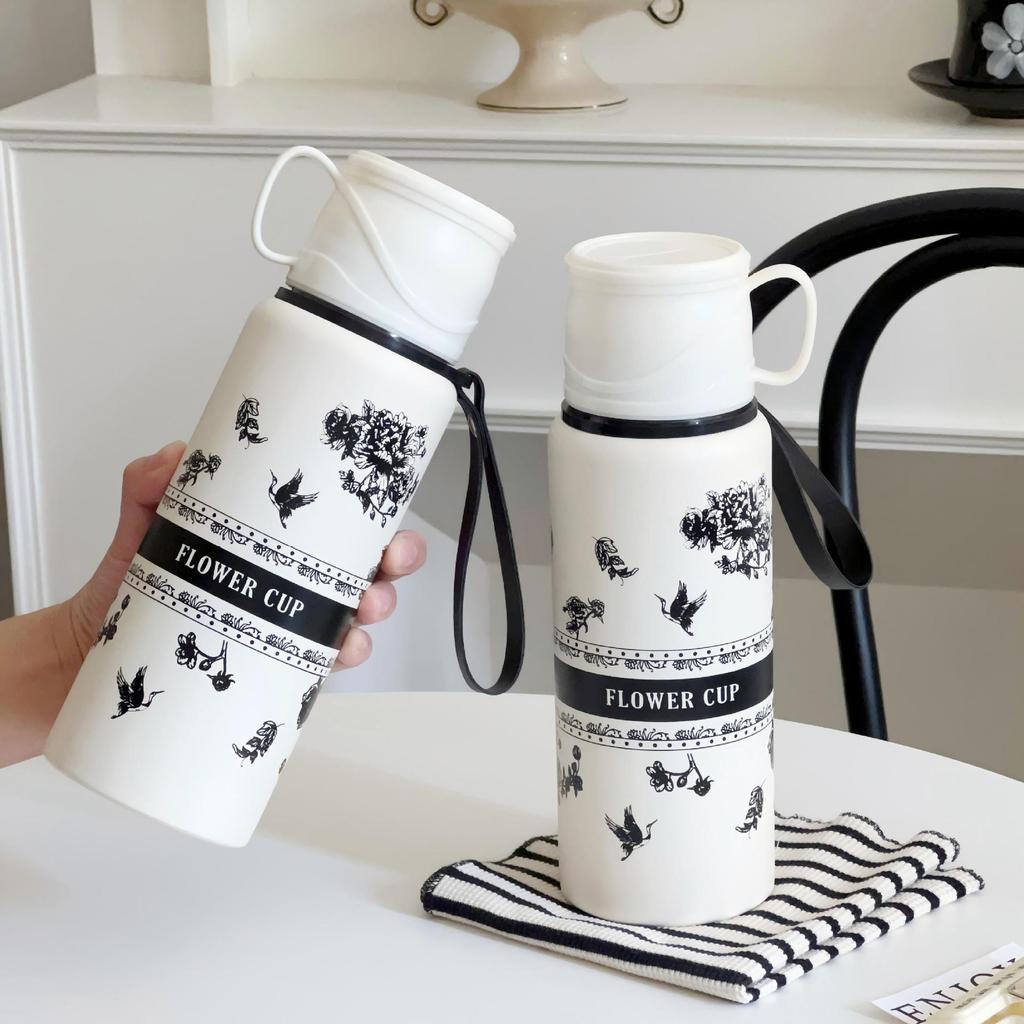 Gardenia 316 Stainless Steel Outdoor Thermos - Large Capacity, Portable, Stylish Tea Cup for Girls