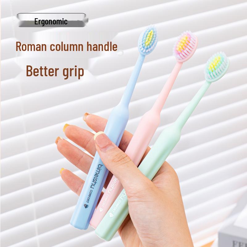 Popular Soft Bristle Toothbrush with Large Head for Gum Care and Stain Removal, Individually Packaged for Adults and Couples