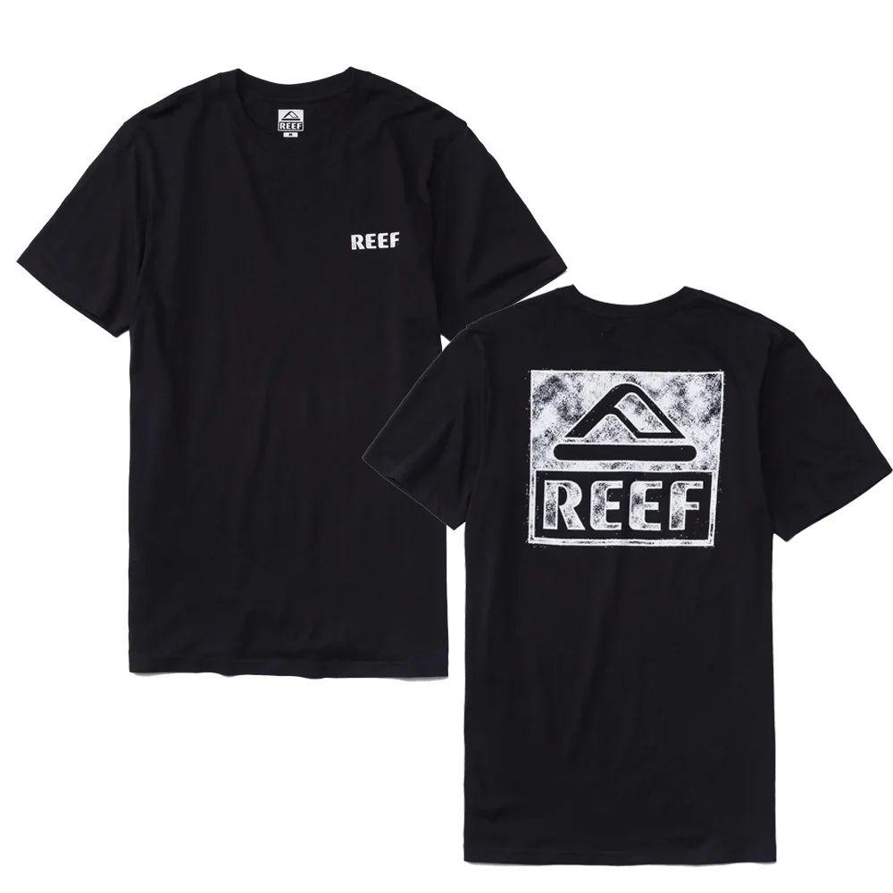 Brand Reef New Print T-shirts Holiday Casual Summer Tops Men's Short Sleeve Crew Neck Cotton Tee Comfortable Vacation Tops