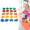 20PCS Rock Climbing Holds for Kids PE Multi Colored Climbing Rock Wall Grips with Mounting Hardware for Indoor Outdoor